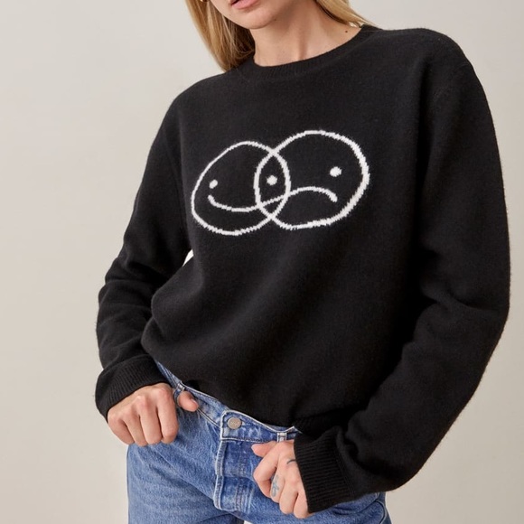Reformation Sweaters Nwt Reformation Mixed Emotion Intarsia Sweater